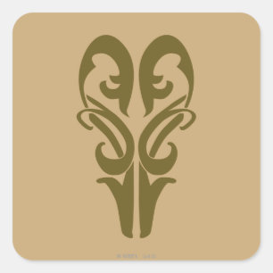 LEGOLAS GREENLEAF™ Symbol Quadratischer Aufkleber