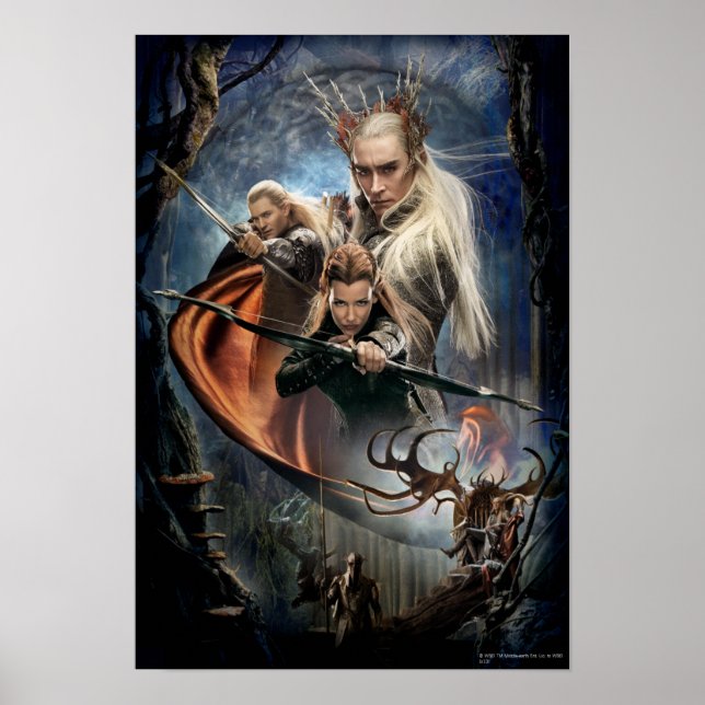 LEGOLAS GREENLEAF™, TAURIEL™ und Thranduil Poster (Vorne)