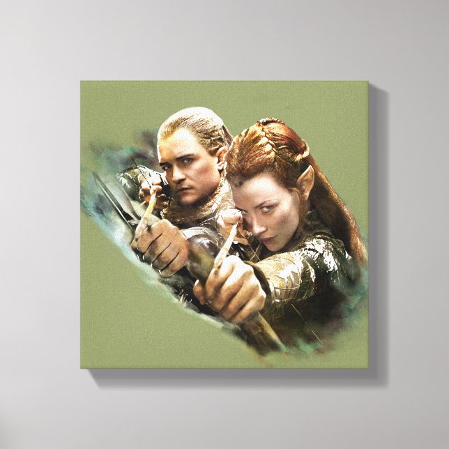 LEGOLAS GREENLEAF™ und TAURIEL™ Graphic Leinwanddruck (Vorderseite)