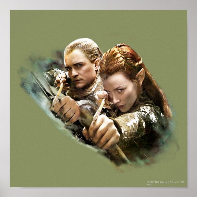 LEGOLAS GREENLEAF™ und TAURIEL™ Graphic Poster (Vorne)