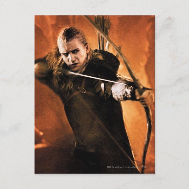LEGOLAS GREENLEAF™ Zeichnend Bow 3 Postkarte (Vorderseite)