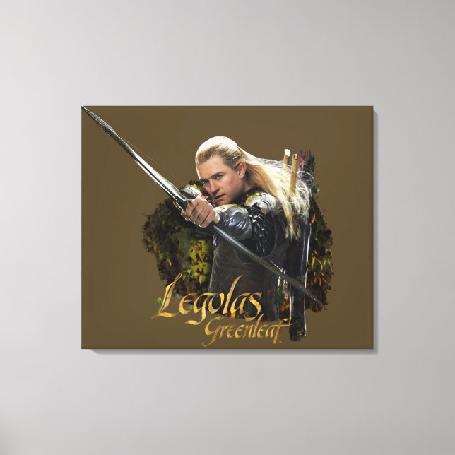 LEGOLAS GREENLEAF™ Zeichnend Bow Graphic Leinwanddruck (Vorderseite)