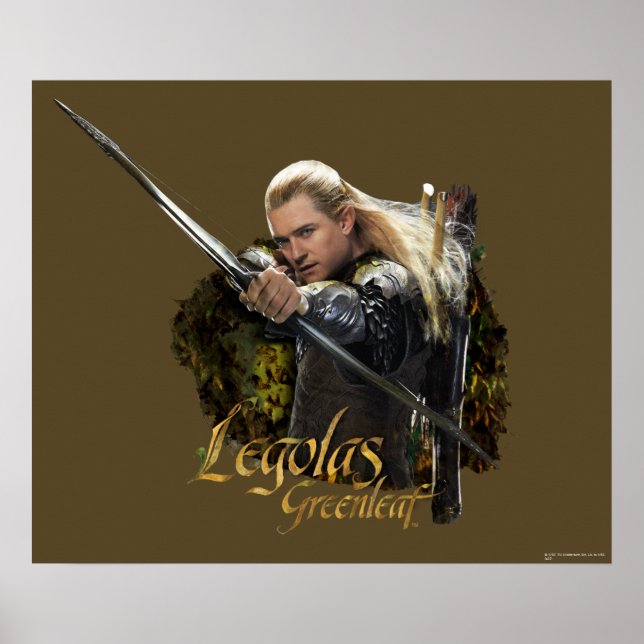 LEGOLAS GREENLEAF™ Zeichnend Bow Graphic Poster (Vorne)