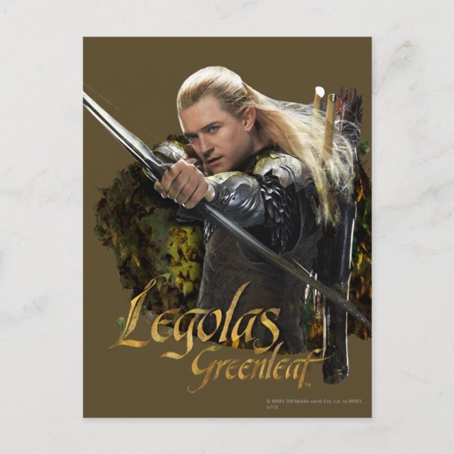 LEGOLAS GREENLEAF™ Zeichnend Bow Graphic Postkarte (Vorderseite)