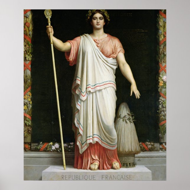 Legorie der Republik, 1848 Poster (Vorne)