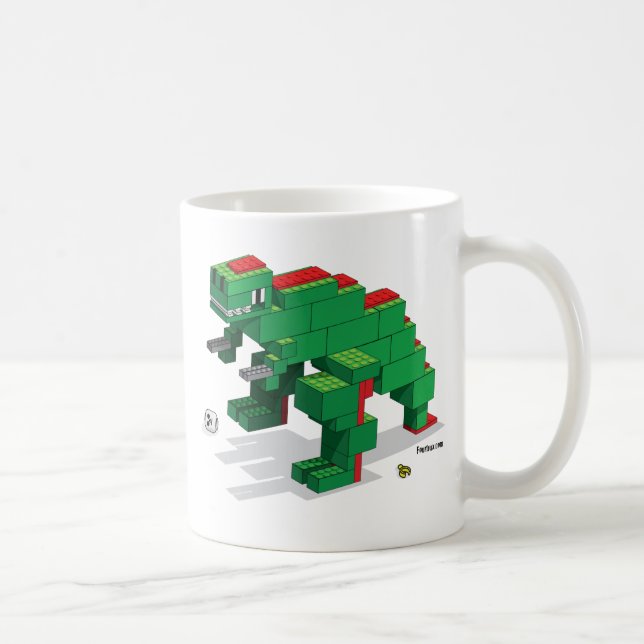 Legosaurus Kaffee-Tasse Tasse (Rechts)