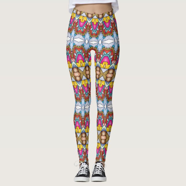 Legs Alive: Einzigartig Gemusterte Leggings Galore (Vorderseite)