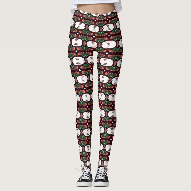 Legs Alive: Einzigartig Gemusterte Leggings Galore (Vorderseite)