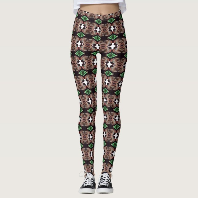 Legs Alive: Einzigartig Gemusterte Leggings Galore (Vorderseite)