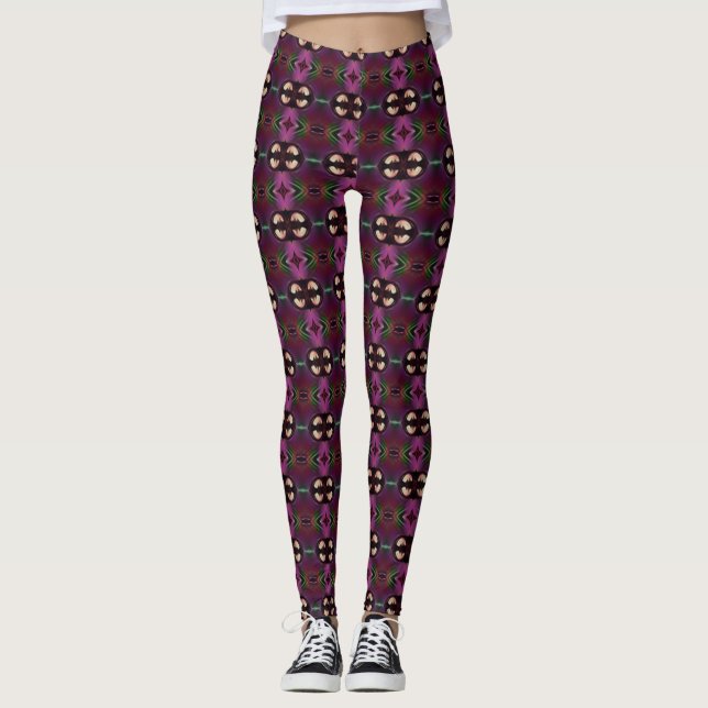 Legs Alive: Einzigartig Gemusterte Leggings Galore (Vorderseite)