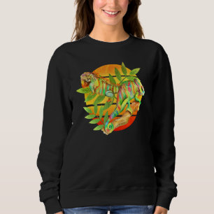 Leguan Chamäleons Eidechsen Reptilien Herpetologie Sweatshirt
