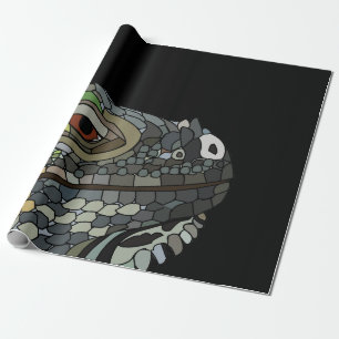 Leguan Eidechse Geschenkpapier