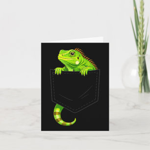 Leguan-Kostüm Reptil Echse Halloween Männer Kinder Karte