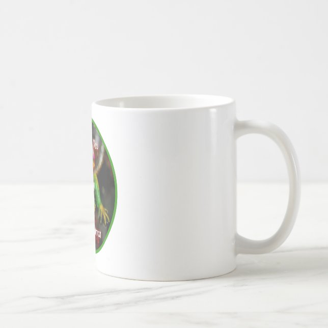 Leguan-Wunsch Sie eine frohe Weihnacht-Schale Tasse (Rechts)