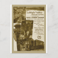 Lehigh Valley Railroad 1897 Vintages Zugplakat