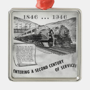 Lehigh Valley Railroad 2. Jahrhundert im Dienst Ornament Aus Metall