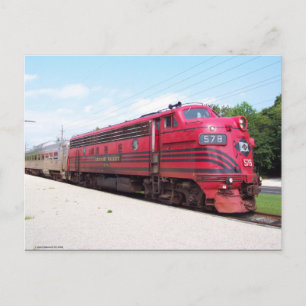 Lehigh Valley Railroad F-7A #578 am Kap May N. J. Postkarte