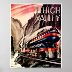 Lehigh Valley Railroad Plakat