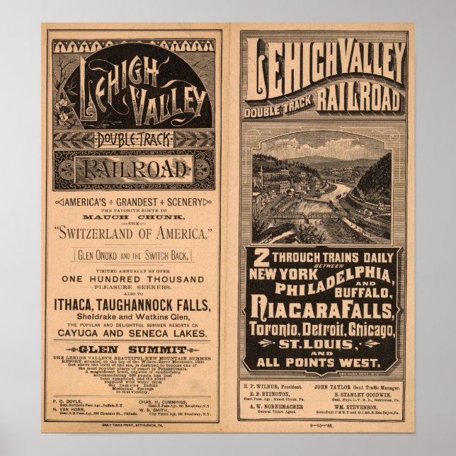 Lehigh Valley Railway Poster (Vorne)