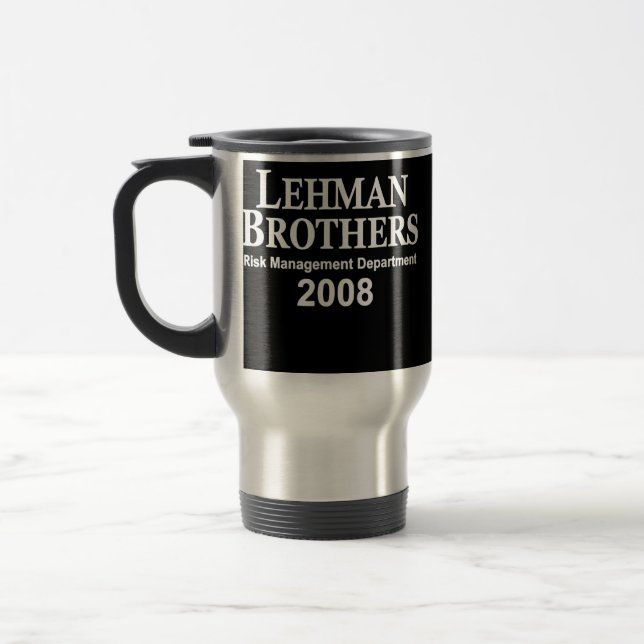 Lehman Brothers Risk Management Department 2008 Reisebecher (Links)