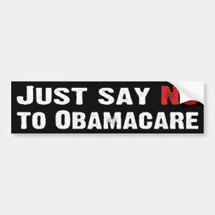 Lehnen Sie einfach Obamacare ab Autoaufkleber