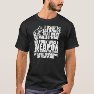 Lehnen Sie Gewalt auf Ihrer Platte ab! T-Shirt