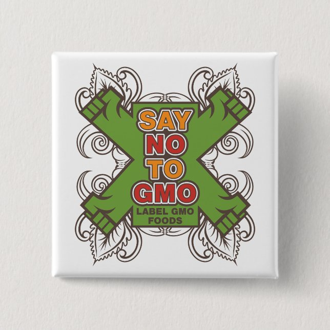 Lehnen Sie GMO ab Button (Vorderseite)