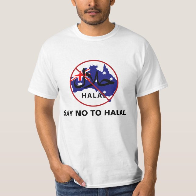 LEHNEN SIE HALAL AB T-Shirt (Vorderseite)