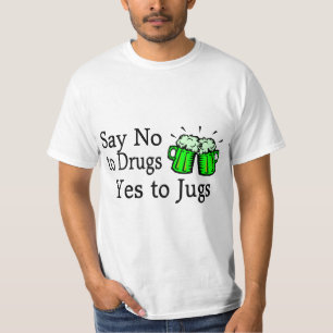 Lehnen Sie Tag Drogen-grünen Bier-St. Patricks ab T-Shirt
