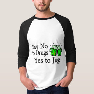 Lehnen Sie Tag Drogen-grünen Bier-St. Patricks ab T-Shirt