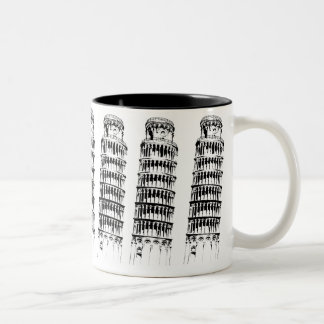 Lehnender Turm von Pisa Zweifarbige Tasse