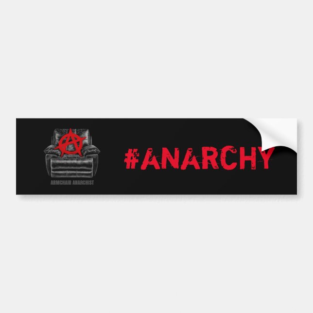 Lehnsesselanarchist Autoaufkleber (Vorne)
