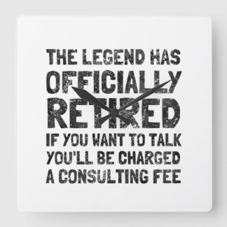 Lehnsucht 2020 quadratische wanduhr