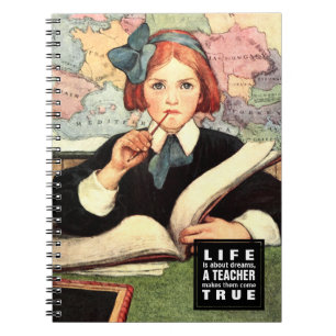 Lehrangebot   Vintage Kunst Notizblock