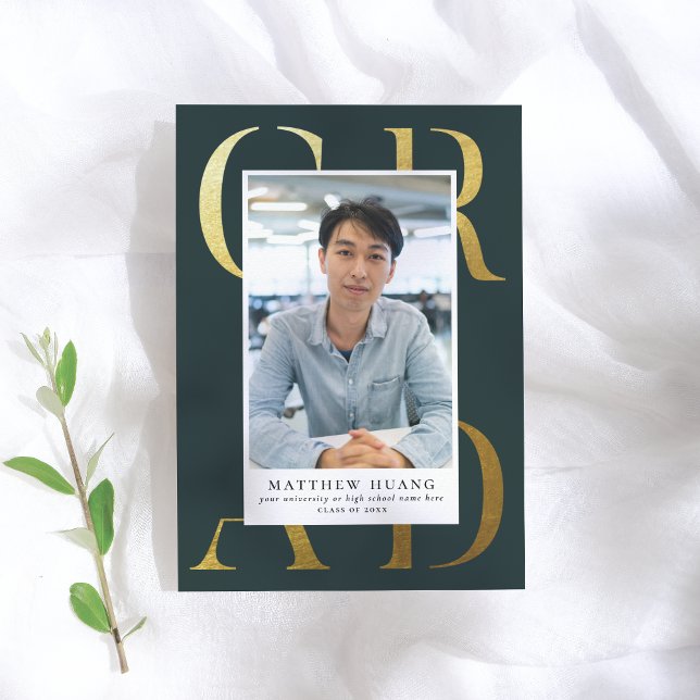 Lehrbuch | Gold Typografy Abschluss Ankündigung (Von Creator hochgeladen)