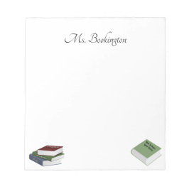 Lehrbücher Notizblock