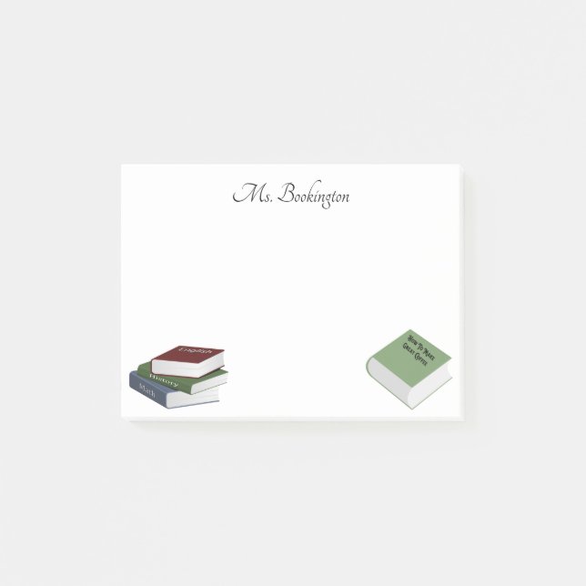 Lehrbücher Post-it Klebezettel (Vorderseite)