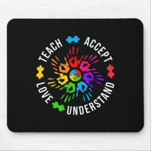Lehre Akzeptanz Liebe versteht weibliche Lehrerin Mousepad