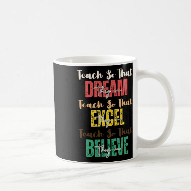 Lehre, damit sie sich den schwarzen Monat der Gesc Kaffeetasse (Rechts)