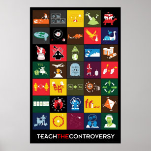 Lehre das Poster der Kontroverse