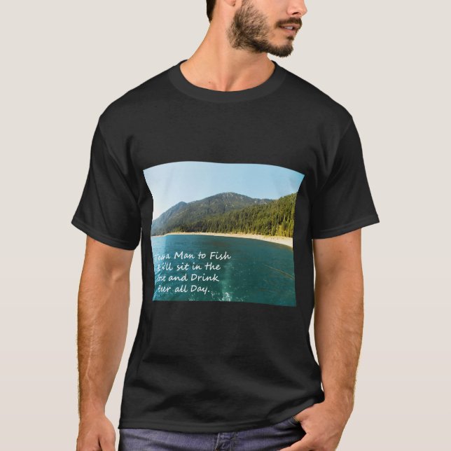 Lehre einen Mann zu fischen... T-Shirt (Vorderseite)