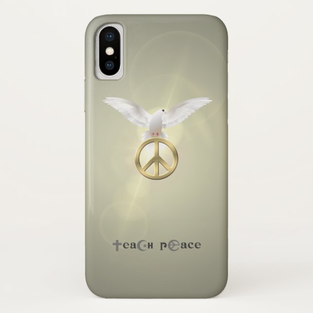Lehre Frieden | Case-Mate iPhone Hülle (Rückseite)