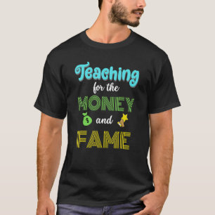 Lehre für das Geld und den berühmten humorvollen L T-Shirt