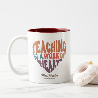 Lehre ist ein Geschenk für den besten Lehrer des H Zweifarbige Tasse