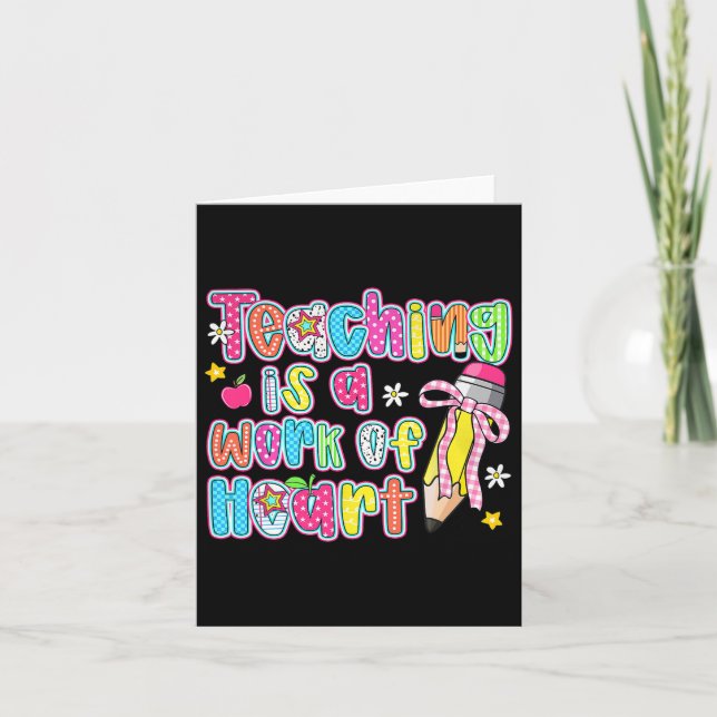 Lehre ist ein Werk des Lehrers des Herzstiftbodens Karte (Vorderseite)