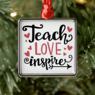 *LEHRE-LIEBE INSPIRIER* LEHRERVERANSTALTUNG ORNAMENT AUS METALL