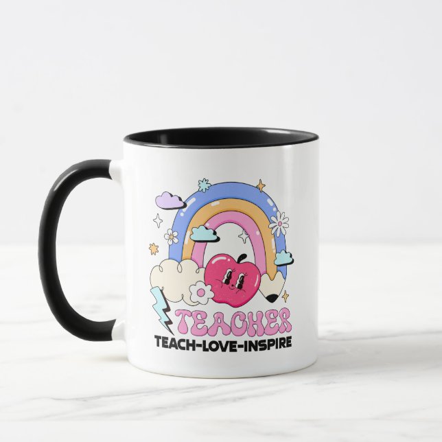 Lehre Liebe Inspiriere Geschenke für benutzerdefin Tasse (Links)