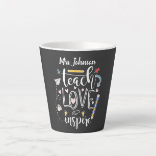 Lehre Liebe inspiriere Lieblingslehrer cool Milchtasse