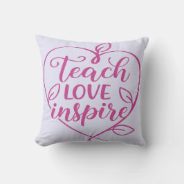 Lehre Liebe Inspiriere Skriptdesign Kissen