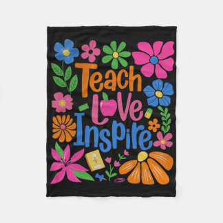Lehre Liebe Inspirieren Ck Zur Schule Fleecedecke